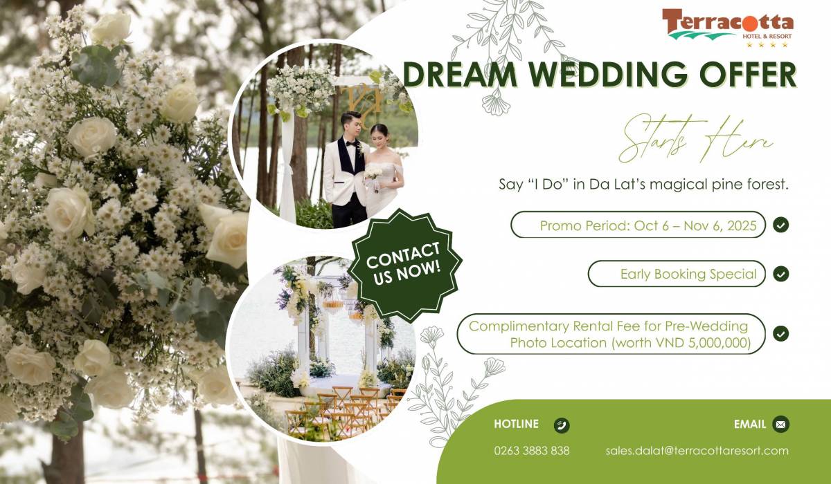 DREAM WEDDING OFFER | SAY "I DO" NƠI RỪNG TH&Ocirc;NG HUYỀN ẢO CỦA Đ&Agrave; LẠT